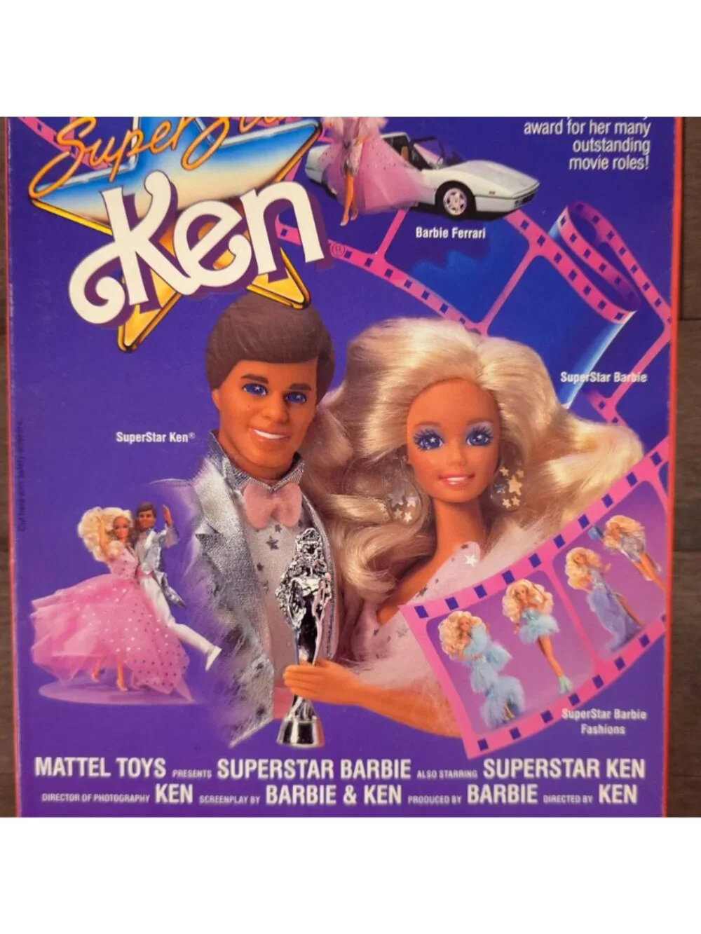 Super Star Ken 1988 Award Winning Barbie Boyfriend Movie Star NRFB Mattel - Picture 7 of 8